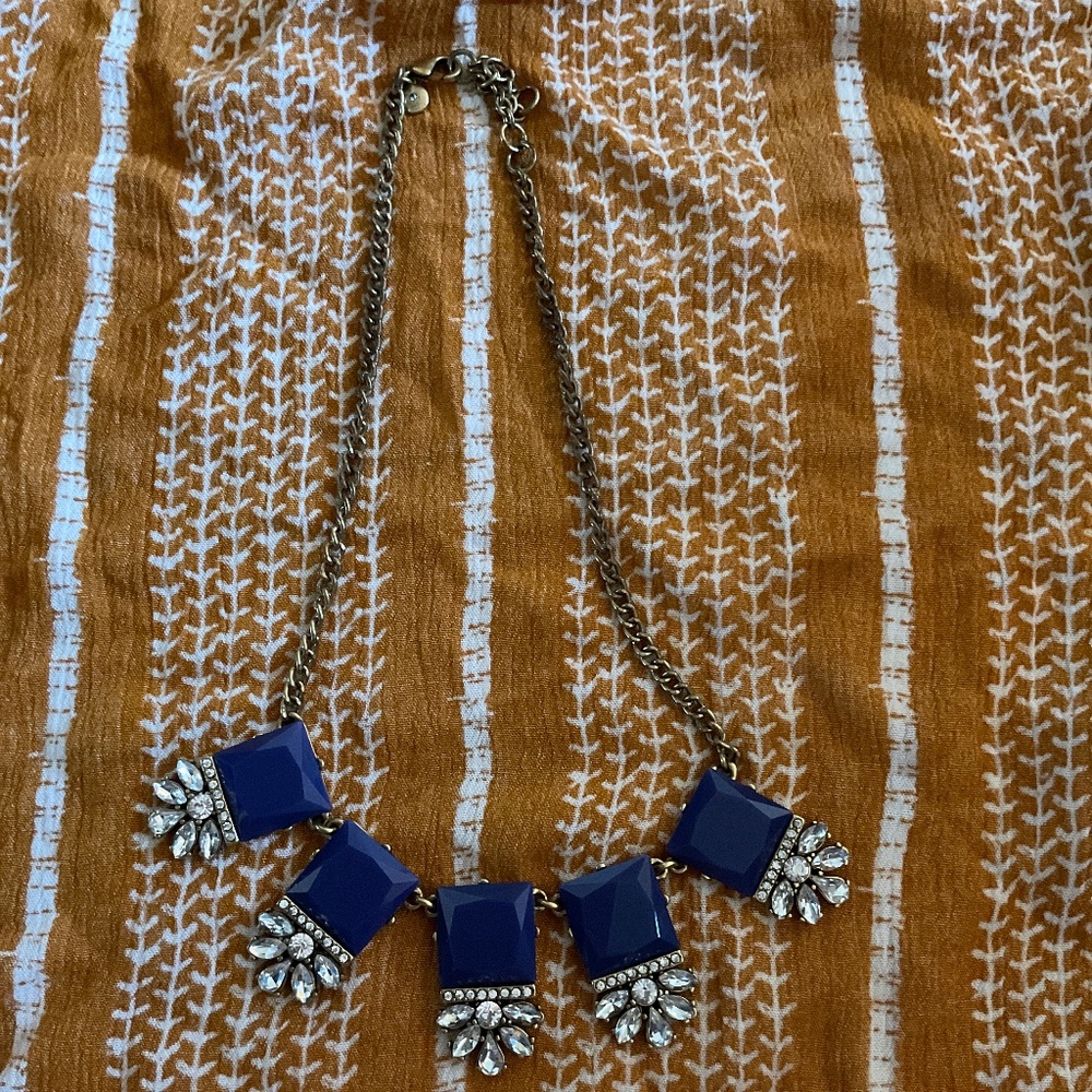 Crystal and Beaded Statement Necklace